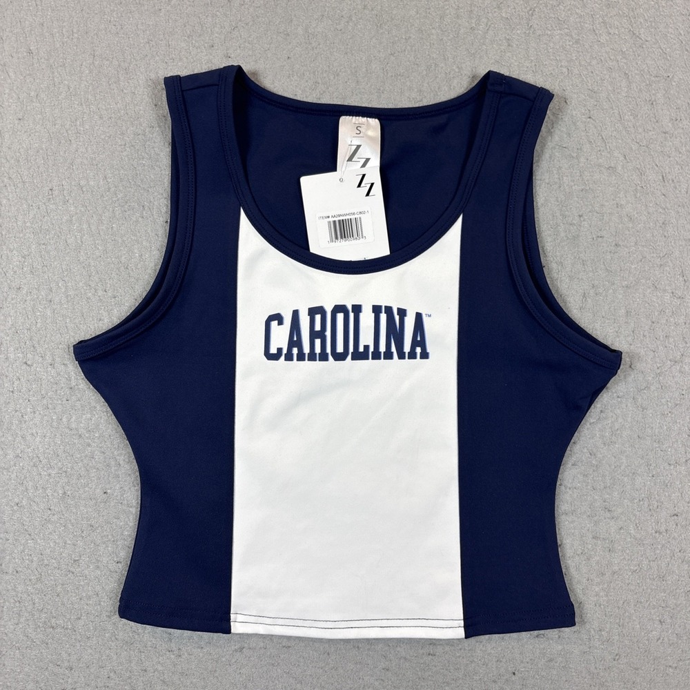 NWT North Carolina Tar Heels Cropped Tank Top Size S